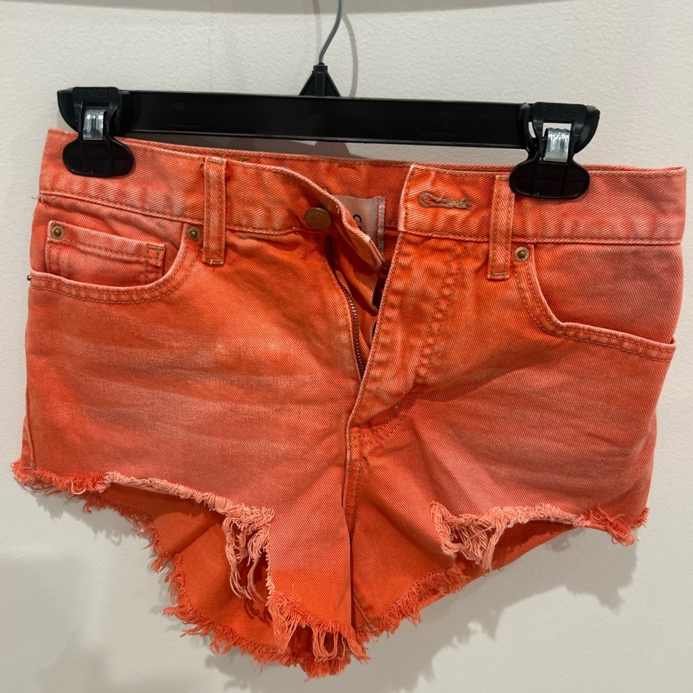 Urban Outfitters / BDG Orange Jean Shorts